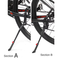 Support de stationnement latéral pour VTT de haute qualité en alliage d'aluminium, réglable de 29 à 33 cm de long, repose-pieds de vélo