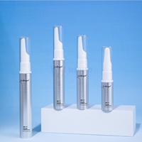 Flacon pompe sans air en or et argent de 5 ml, 10 ml, 12 ml, 15 ml pour crème pour les yeux, sérum, lotion, fond de teint, emballage cosmétique anti-âge