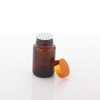 Bouteilles en verre ambré pour compléments alimentaires avec bouchons à vis dorés, 60 ml, 75 ml, 100 ml, 120 ml, 150 ml, 200 ml, 250 ml, 300 ml, 400 ml