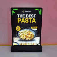Prix bas Offre Spéciale Portable A4 Led Menu Conseil Stand Personnalisé Publicité Boîtes À Lumière De Bureau