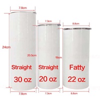 20oz 승화 공백 공이치기용수철 두 배 벽 진공은 뚜껑과 빨대를 가진 똑바른 여위는 승화 공이치기용수철을 격리했습니다
