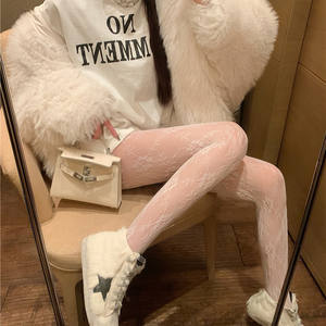 <span class=keywords><strong>Collant</strong></span> en résille à imprimé de diamants pour femme, Sexy, maille transparente - Product Image 4