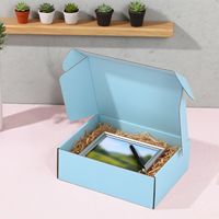 Cajas de envío personalizadas del fabricante, caja de cartón corrugado impresa en colores grandes para enviar paños, zapatos