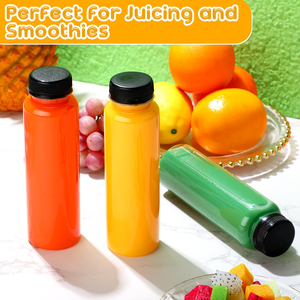 Botellas de PET Redondas de 10 oz para Jugos, de Alta Calidad, Transparentes, Ligeras, Libres de BPA, con Logotipo Personalizado, Tamaño Personalizable, Más Vendidas - Product Image 4