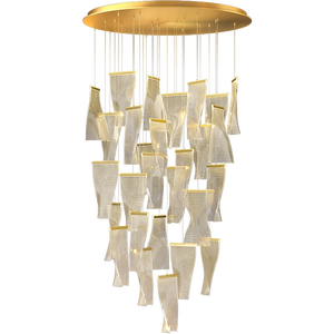 Nuevo Producto de Decoración de Interiores, Lámpara de Araña Moderna de Acrílico con Luces LED para Comedor, Sala de Estar y Escalera - Product Image 5