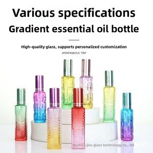 Flacon de parfum en verre dégradé bicolore <span class=keywords><strong>Balsam</strong></span> Pear avec pompe pulvérisatrice portable, vente directe d'usine, modèle KS-1255 Jiangsu - Product Image 5