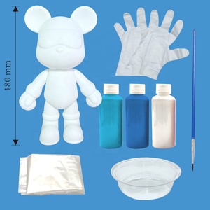 Juego de oso de vinilo de dibujo fluido Kit de Arte de pigmento DIY - Product Image 3