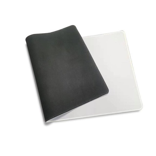 Edge Stitched Muse Pad Pure White Natural Rubber Heat Transfer Blank Semi-Finished Mouse Pad