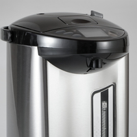 Bouilloire Électrique Sans Fil en Acier Inoxydable 5L, Contrôle Numérique, Arrêt Automatique, Protection Anti-Ébullition à Sec, Maintien au Chaud, 3 Sorties d'Eau Chaude