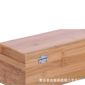 กล่องไม้ไผ่ 15x15x5 ซม. กล่องเก็บเครื่องประดับทรงสี่เหลี่ยม กล่องของขวัญ กล่องเก็บของตกแต่ง - Product Image 2