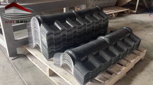 अछूता स्पेनिश शैली एसए छत टाइल ट्रेपेज़ोइड औपनिवेशिक नालीदार रोम सिंथेटिक राल शीट - Product Image 3