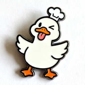 オレンジ色のフルーツエナメル安全ピン花の花ジュースブローチ緑のカエル指を弾くカスタム漫画 - Product Image 2