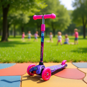Patinete Eléctrico Infantil Eb Kids con Diseño de Sirena, 36V 250W, 3 Ruedas, Plegable, de Acero y PU, con Luz, para Uso en Exteriores - Product Image 3