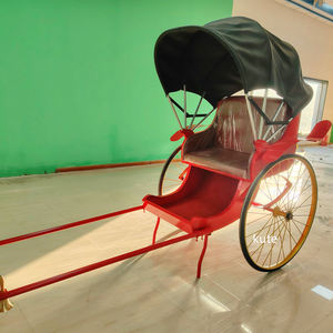 Véhicule de transport d'occasion à bas prix pour exportateurs, 2 places, type pédicab, rickshaw, rickshaw traditionnel à traction manuelle ou jinrikisha - Product Image 2