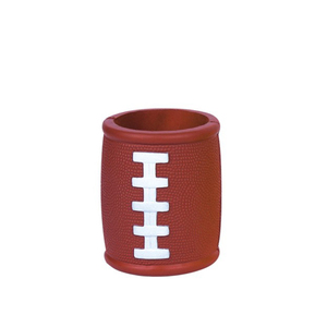 Promotional Squeeze Custom logo Print Anti Stress Relief PU Foam Sport Football Can Holder