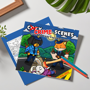 Detective Crime Drawing Book Entzückendes Mystery Scenes Zeichen buch Kreatives Puzzle, das Zeichen buch für Kinder löst - Product Image 1