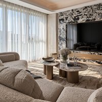 Design d'intérieur moderne et biologique avec rendu 3D, service de conception complète pour appartements et villas de luxe
