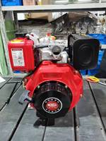 Moteur diesel monocylindre 4 temps Euro 3 de 10 CV, refroidi par air, pour bateaux, machines, pompes, facile à utiliser