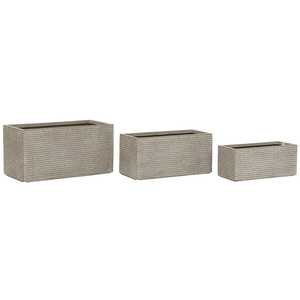 Set di 3 Vasi in Magnesia con Dimensioni 74,5x37,5x37,5 - Product Image 3