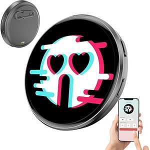 Pantalla HD de 1.85 Pulgadas, Código Abierto, E-Badge con API Abierta, Pin Digital Recargable, Carga de Video por Bluetooth, Colgante Personalizable - Product Image 1