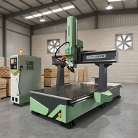 Centre d'usinage CNC 4 axes 9KW ATC, routeur CNC pour le travail du bois, traitement de panneaux en bois courbés sur mesure, profilés courbes
