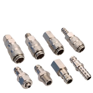 Huihong <b>Quick</b> Coupler Copper-Plated Nickel Threaded <b>Quick</b> Insert Pneumatic <b>Connector</b> Set - Product Image 1
