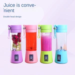 380ml paslanmaz çelik bıçaklar ve PP malzeme otomatik küçük taşınabilir şarj 6 yaprak bıçak Mini meyve sıkacağı - Product Image 2