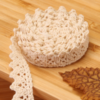 Erkoumi personnalisé Stock évidé coton dentelle garniture durable coton dentelle ruban bricolage artisanat dentelle pour la main chapeau accessoires