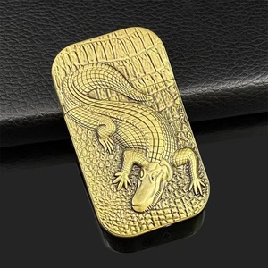 Creative Hot Sell Metal croc flame lighter Smoking Cigarette gas Crocodile Embossed lighter