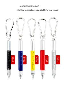 6 in 1 Sports Ballpoint Pen Multifunctional ToolPen Metal <b>Screwdriver</b> Hexagonal Touch <b>Promotional</b> Gift - Product Image 2