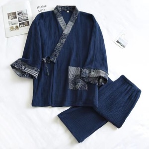 Pyjama <span class=keywords><strong>kimono</strong></span> <span class=keywords><strong>japonais</strong></span> à manches longues pour hommes grandes tailles (<span class=keywords><strong>taille</strong></span> L A) en tissu 500g - Product Image 5