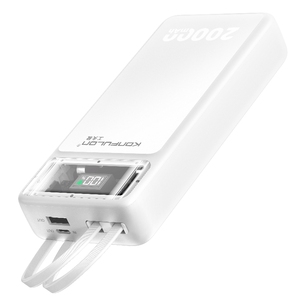 KONFULON 2024 Trending Banco de energía de 20000mAh con único desmontable incorporado tipo C y Cables de 8 pines 20W <span class=keywords><strong>Recarga</strong></span> de teléfono móvil - Product Image 1