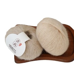 Fil de mohair et soie de mûrier teint Baoding Baby Mohair - Vente en gros <span class=keywords><strong>pour</strong></span> pulls et écharpes tricotés à la main - Product Image 5