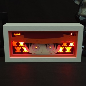Boîte à lumière en papier découpé 3D certifiée FCC, <span class=keywords><strong>lampe</strong></span> <span class=keywords><strong>LED</strong></span> à 16 couleurs changeantes avec télécommande pour cadeau de vacances - Product Image 5