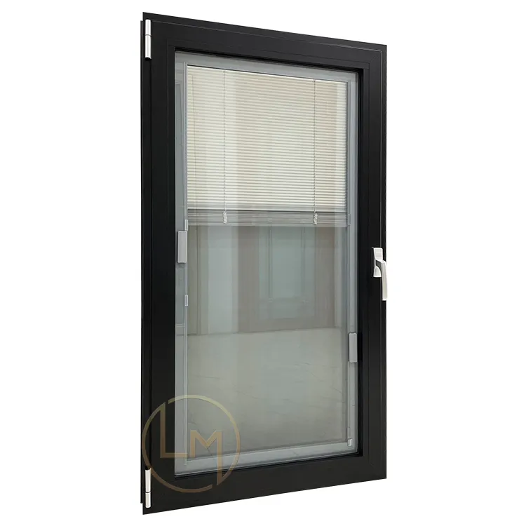 Best quality thermal break aluminum profile tilt and turn double glass window