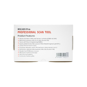 Outils d'inspection automobile MS309 Pro, scanner OBD, outils de diagnostic du système moteur automobile, testeur de batterie, effacement des codes d'erreur - Product Image 5
