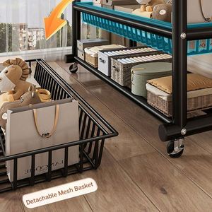 Produit le plus vendu : Porte-vêtements sur roulettes, Étagère à vêtements, Support à vêtements - Product Image 3