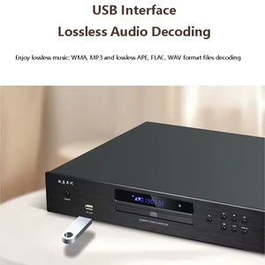 Máy nghe nhạc <span class=keywords><strong>CD</strong></span> <span class=keywords><strong>HIFI</strong></span> chuyên nghiệp Bt 5.0 USB Đọc phát Đồng trục Quang học Cân bằng ra Máy nghe nhạc Audiophile Giải mã DTS5.1 - Product Image 4