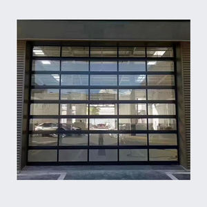 <span class=keywords><strong>Porte</strong></span> <span class=keywords><strong>de</strong></span> <span class=keywords><strong>garage</strong></span> sectionnelle automatique OEM simple et abordable avec fenêtre transparente et vue complète en verre - Product Image 3