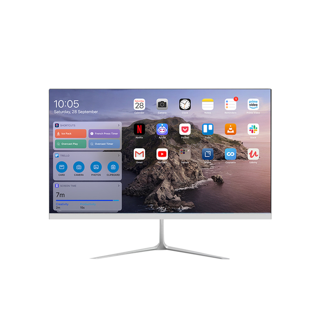 24" All in One Gaming PC IPS Screen Full HD RJ45 Support Slim Dedicated Graphic Card AIO Desktop Computer