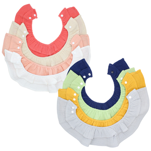 Organique respirant volants bave serviette unisexe garçons filles bébé <span class=keywords><strong>adulte</strong></span> 360 salive bavoir de <span class=keywords><strong>dentition</strong></span> avec bouton- - Product Image 5
