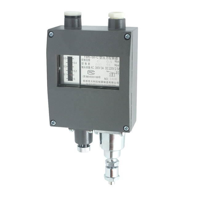 Tianxiang Vessel Pressure Controllers Adjustable Range From -0.1 to 0 MPa YWK-50-C Pressure Switches for Gas Steam
