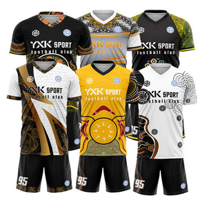 Jersey Sepak Bola Custom Original Grosir Luson, Bernapas, Cetak Digital, Cepat Kering, Kerah V, Lengan Pendek, 100% Poliester, Pria - Product Image 2