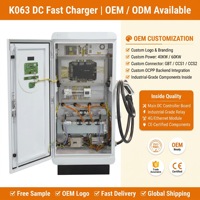 Borne de recharge rapide pour véhicules électriques 40KW 60KW GBT à double pistolet, 200-1000V, montage au sol, OCPP 1.6J, 4G, RFID, IP54