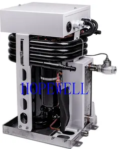 Inverter Standar CE 15Ton Peralatan Pendingin Industri 180000 BTU 15RT, Frekuensi Variabel Pendingin Air Industri