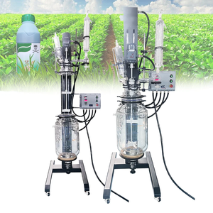 50L Automatic Scientific Glass Reactor Jacketed Protection Dynamic Lifting and Tilting Features for Reaction <b>Kettles</b> - Product Image 3