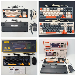 <span class=keywords><strong>Clavier</strong></span> et <span class=keywords><strong>souris</strong></span> filaires avec interface USB, logo personnalisé, 98 touches, rétroéclairage LED, <span class=keywords><strong>clavier</strong></span> ergonomique, ensemble <span class=keywords><strong>clavier</strong></span> et <span class=keywords><strong>souris</strong></span> pour ordinateur de bureau à domicile, joueurs - Product Image 4