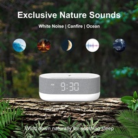 HiFiD Machine à son intelligente avec veilleuse, chargeur sans fil, lumière LED, réveil et haut-parleur sans fil pour la maison, et fonction bruit blanc