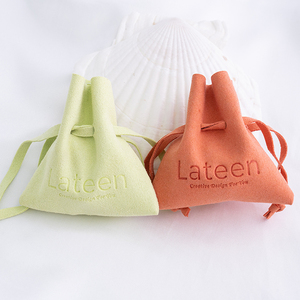 Microfiber Drawstring Earring Jewelry Packaging Candy Series Headphone Glass <b>Watch</b> Bracelet Microfiber Jewelry Pouch - Product Image 3