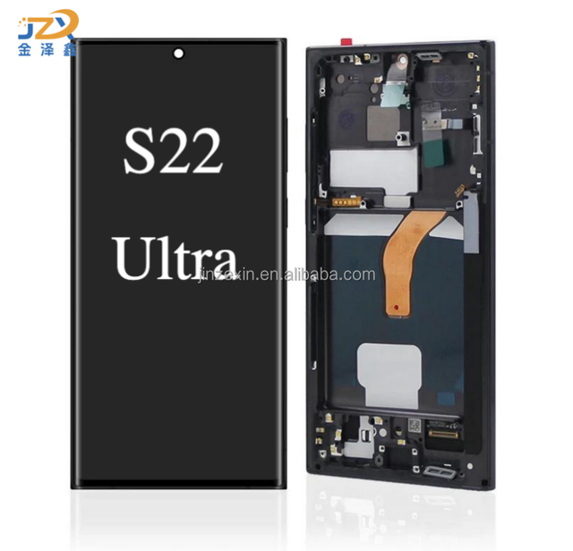 Wholesale AMOLED for Samsung S22 Ultra Lcd Display Screen Model Phone Lcd for Samsung S22 ultra Screen Replacement with Frame